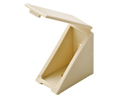 Hafele 260.24.440 Beige Angle Bracket w/ Cover Cap 19x34x34mm - 1 Pc.