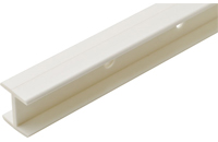 Hafele 282.79.700 White H-Channel Shelf Connector 12-7/8" Length - 1 Pc.