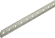 Hafele 290.11.901 Galvanized Steel Wall Rail 97" Long - 25 Pcs.