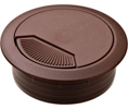 Hafele 429.99.128 Brown Round Cable Grommet Set 60mm - 100 Pcs.