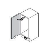 Hafele 502.15.033 White HandsFree Foot Activated Door Opener