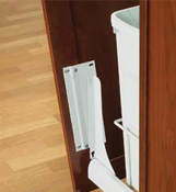 Hafele 503.11.991 White Pull-Out Bottom Door Mounted Bracket Kit