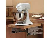 Hafele 504.20.900 Platinum Steel Appliance Lift-Up Fitting Kitchen Cabinet Organization - 1 Set