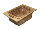 Hafele 540.55.002 Wicker Basket w/ Beech Frame 14-5/16"