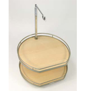 Hafele 542.92.212 Chrome/White Non-Slip Arena Twister 25-15/16"- 30-1/4" H