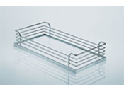 Hafele 545.60.278 Chrome/White Non Slip Arena Tray Set 11-5/8 Depth