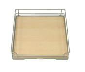 Hafele 547.12.101 Chrome/Maple Arena NonSlip Drawer Pull-Out 11-1/16"