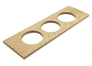 Hafele 557.47.740 Fineline Walnut 3 Holes Container Holder