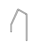 Hafele 771.80.253 Slanted Chrome Record/Wire Divider 5 mm - 50 Pcs.