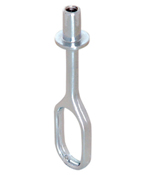 Hafele 802.03.201 Chrome-Plated Oval Center Bracket Top-Mounted