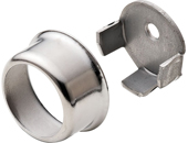 Hafele 803.52.200 Nickel Chrome-Plated 2 Piece Wardrobe Rail Support - 50 Pcs.