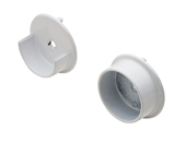 Hafele 803.56.710 White Synergy Wardrobe Rail Support - 100 Pr.