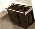 Hafele 807.52.235 Chrome-Plated Pull-Out Synergy Laundry Hamper 30" Width