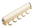 Hafele 807.67.411 Matt Aluminum Synergy Elite Belt Rack 11-7/8" - 1 Pc.