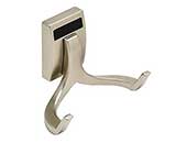 Hafele 807.69.640 Matt Nickel Double Hook Synergy Elite Collection - 1 Pc.