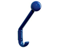 Hafele 842.56.190 Jet Black Ball Top Angled Coat&Hat Hook 174x117mm - 10 Pcs.