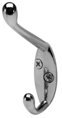 Hafele 885.06.209 Chrome-Plated Coat Hook 18x56x88mm - 1 Pc.