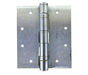 Hager 1277 4.5x4in Aluminum Entrance Hinge-Both Leaves Tapped-Full Mortise-Standard Weight-Plain Bearing-Steel Base