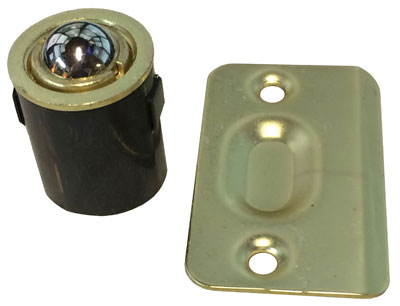 Satin Brass Oxidized Drive in Ball Catch