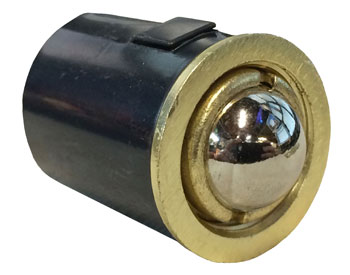 Satin Brass Oxidized Drive in Ball Catch