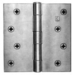 Hager BB1741 3.5x3.5in AN/US15A - Antique Nickel - 34334 Hinge-Full Mortise-Residential Weight-Ball Bearing-Steel Base - Standard Removable Pin