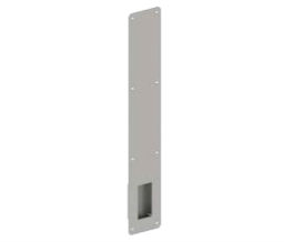 Hager 16R US32 Bright Stainless Steel Finger Door Pull Plate