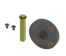 Hager 2-649-0049 Spring Cage and Handing Pin for 4500 Series Escutcheon Trim