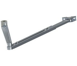 Hager 2-659-0154 DBZ Push Side Standard Arm with 35mm Spindle for 8400 Series Low Energy Power Operator - Dark Brown