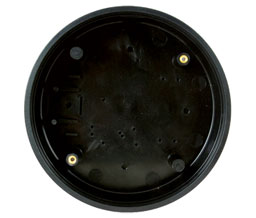 Hager 2-659-0163 BL Surface Mount Box for 6" Round Actuator - Black