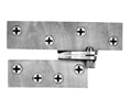 Hager 254 5in US2C Plain Zinc Plated Reinforcing Anchor Pivot-Full Surface-Heavy Weight-Steel Base - Left Hand