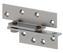 Hager 253 Non-Handed 4.5in Reinforcing Anchor Pivot-Full Surface-Heavy Weight-Steel Base