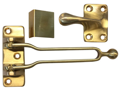 Satin Bronze Security Door Guard