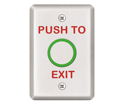 Hager 2977 US32D Piezoelectric Request-to-Exit Switch - Satin Stainless Steel