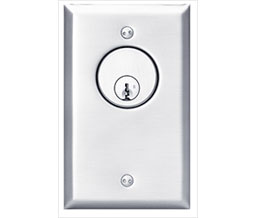 Hager 29KS-2 ASD US32D Alternate Action (on/off) SPDT Key Switch with 2LED's - Satin Stainless Steel