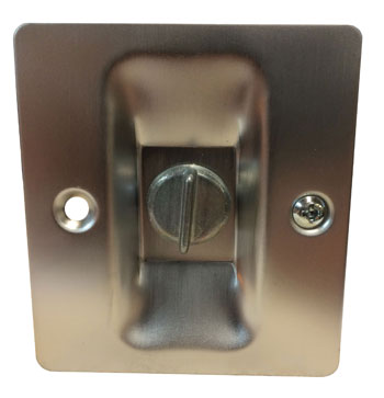 
Satin Chrome Privacy Pocket Door Latch