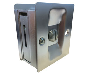 Hager 330L - US26D - Satin Chrome Privacy Pocket Door Latch