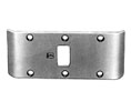 Hager 451 5.75in Double Lipped Strike for Center Hung Doors-Brass Base