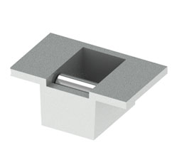 Hager 4914 US32D Bottom Strike for 4700 Surface Vertical Rod and Rim Exit Device - Satin Stainless Steel