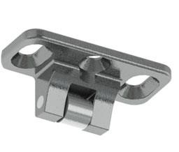 Hager 4923 US32D Top Strike for Use with 4500 Series Surface Vertical Rod Device - Satin Stainless Steel