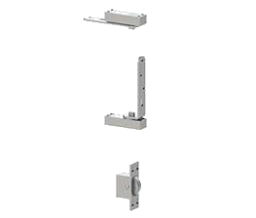 Hager 600 US26D Satin Chrome - Camtrol Double Acting - Hospital Set -  Rescue Hardware - Mortise Application in  Wood Floors - Head and Floor Pivots with Door Release (Set)