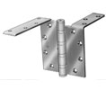 Hager BB1165 5x4.5in Anchor Type Hinge-Full Mortise-Heavy Weight-Ball Bearing-4in Door Arm-Steel Base