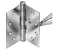Hager BB1199-EMN 5x4.5in Concealed Electric Monitor Hinge-Full Mortise-Heavy Weight-Ball Bearing-Stainless Steel Base