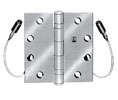Hager BB1191-ATH 4.5x4.5in Concealed Air Transfer Hinge-Full Mortise-Standard Weight-Ball Bearing-Brass Base