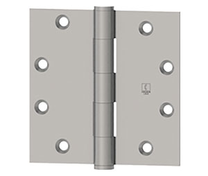 Hager 1279 4.5x4.5 H2H NRP Full Mortise Standard Weight Plain Bearing Steel Base Hinge, Mechanical Galvanized, Non-Removable Pin