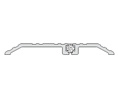 Hager 421S-DBA 24" Dark Bronze Anodized Aluminum Thermal Barrier Saddle Threshold  5"W X 1/2"H