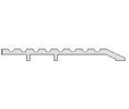 Hager 431S-MIB 24" Mill Finish Bronze Sectional Threshold  5"W X 1/2"H