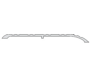 Hager 438S-DBA 96" Dark Bronze Anodized Aluminum Off Set Type Threshold  5 1/2"W X 1/2"H