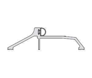 Hager 560S-V-GLD 36" Gold Anodized Aluminum Panic Threshold  with Vinyl insert