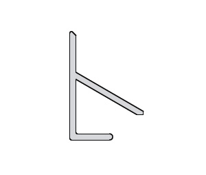 Hager 717S-MIL 34" Mill Finish Aluminum Interlocking Overhead Rain Drip