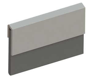 Hager 752S-GLD-V 90" Gold Anodized Aluminum Door Bottom Sweep with Vinyl insert